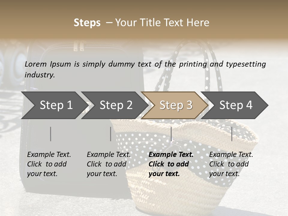 Case Suitcase Flight PowerPoint Template