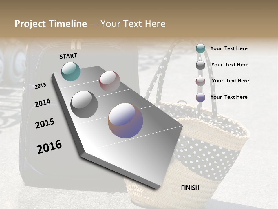 Case Suitcase Flight PowerPoint Template