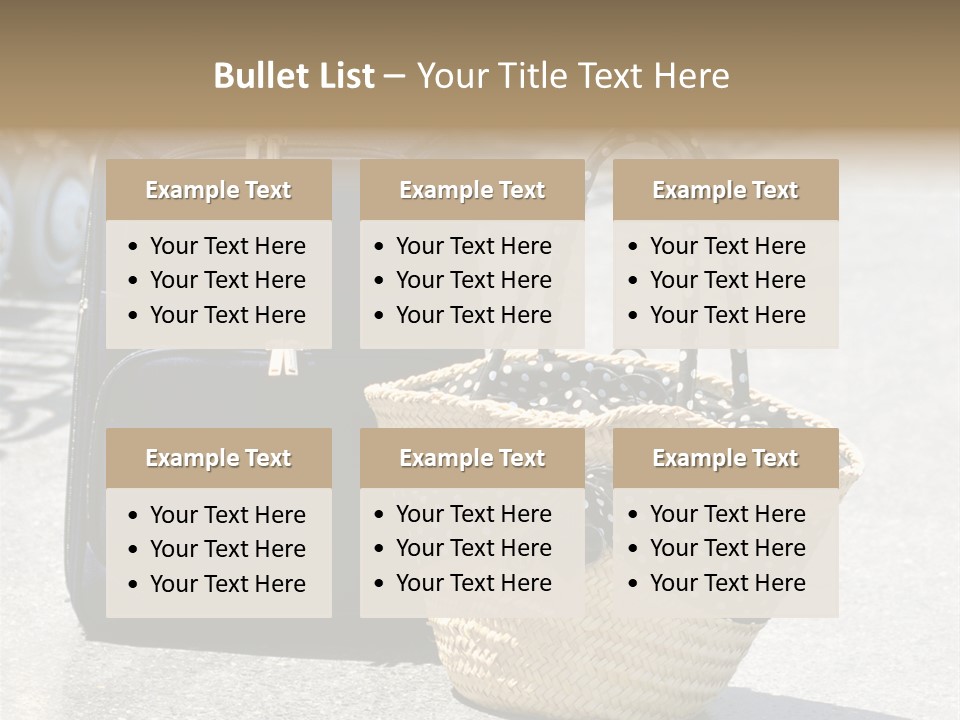 Case Suitcase Flight PowerPoint Template