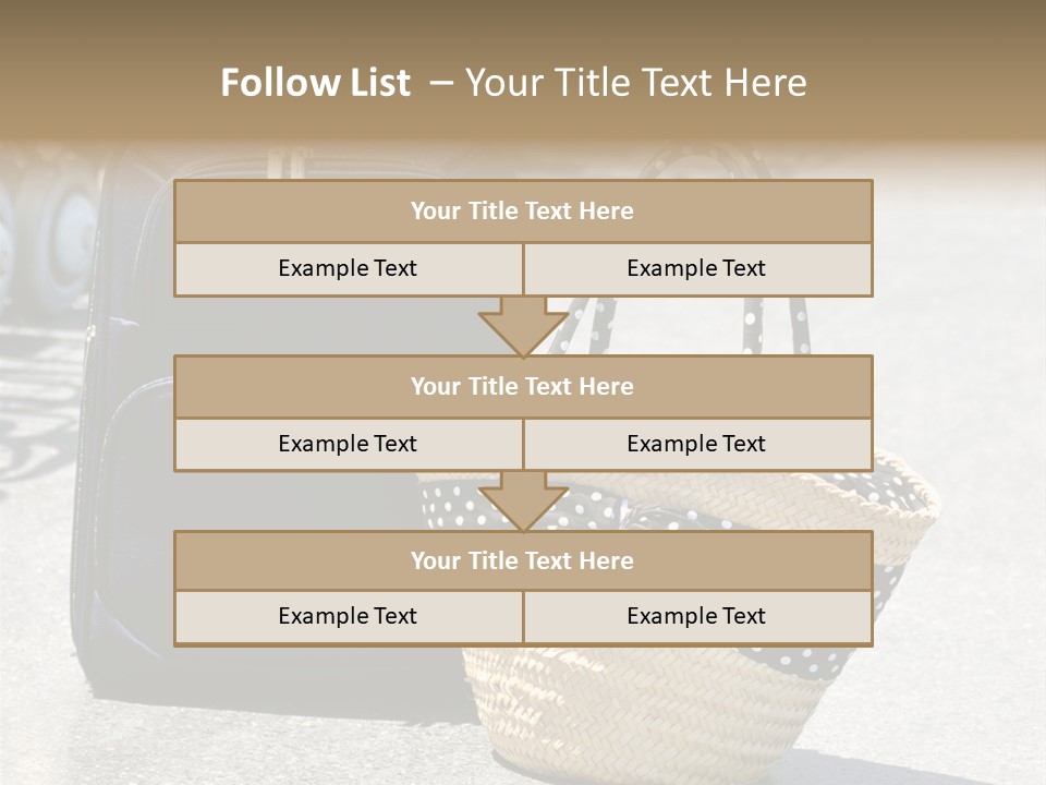 Case Suitcase Flight PowerPoint Template