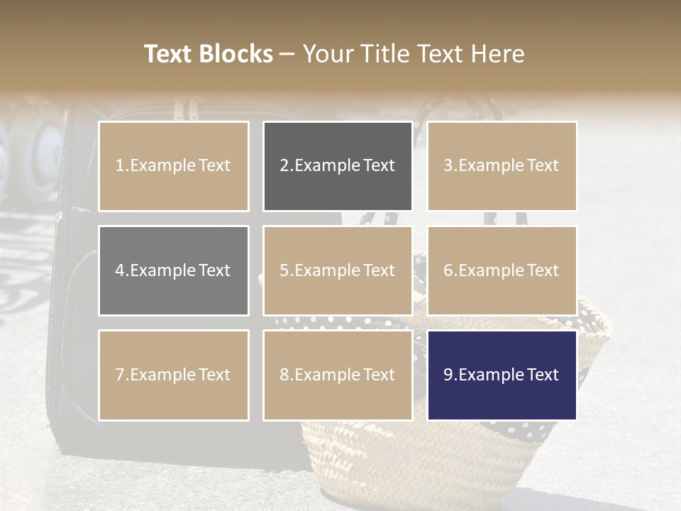 Case Suitcase Flight PowerPoint Template