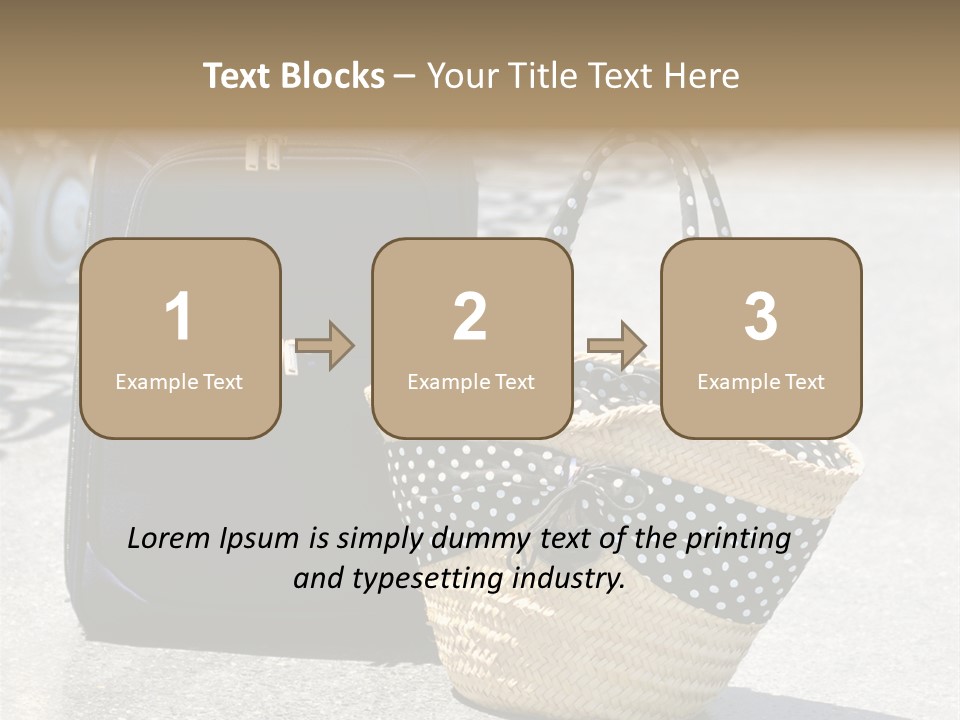 Case Suitcase Flight PowerPoint Template