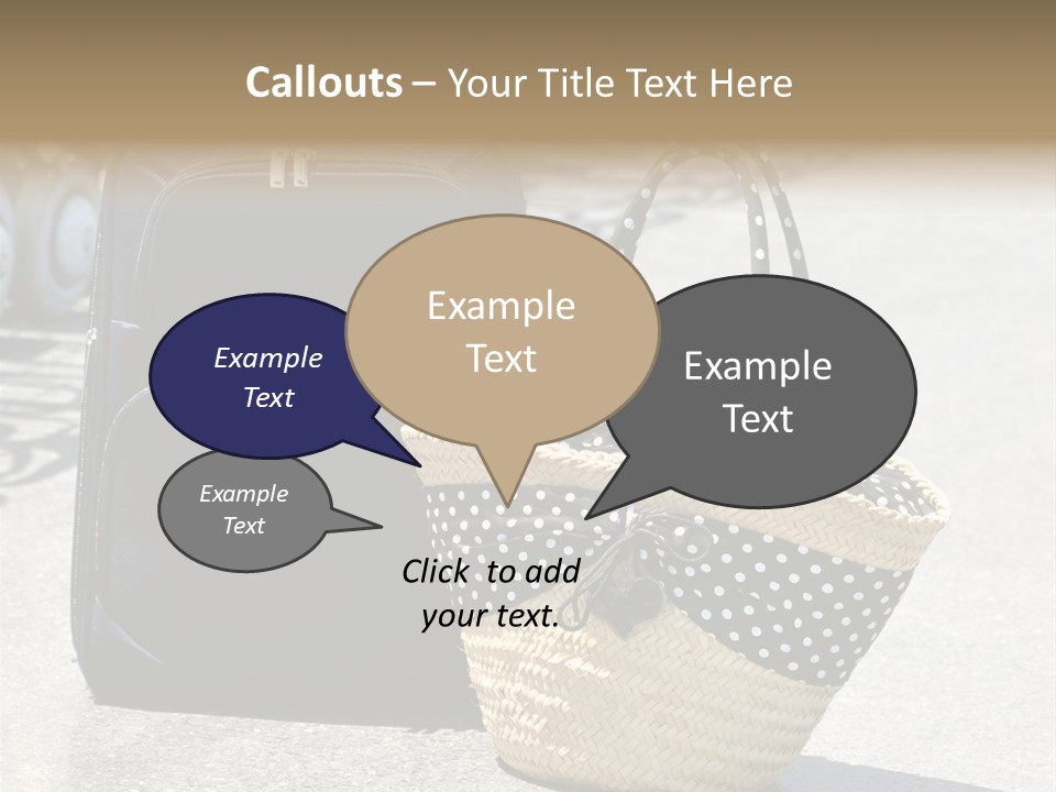 Case Suitcase Flight PowerPoint Template