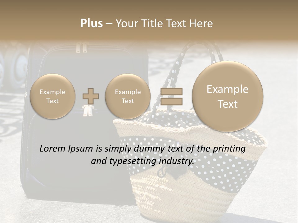 Case Suitcase Flight PowerPoint Template
