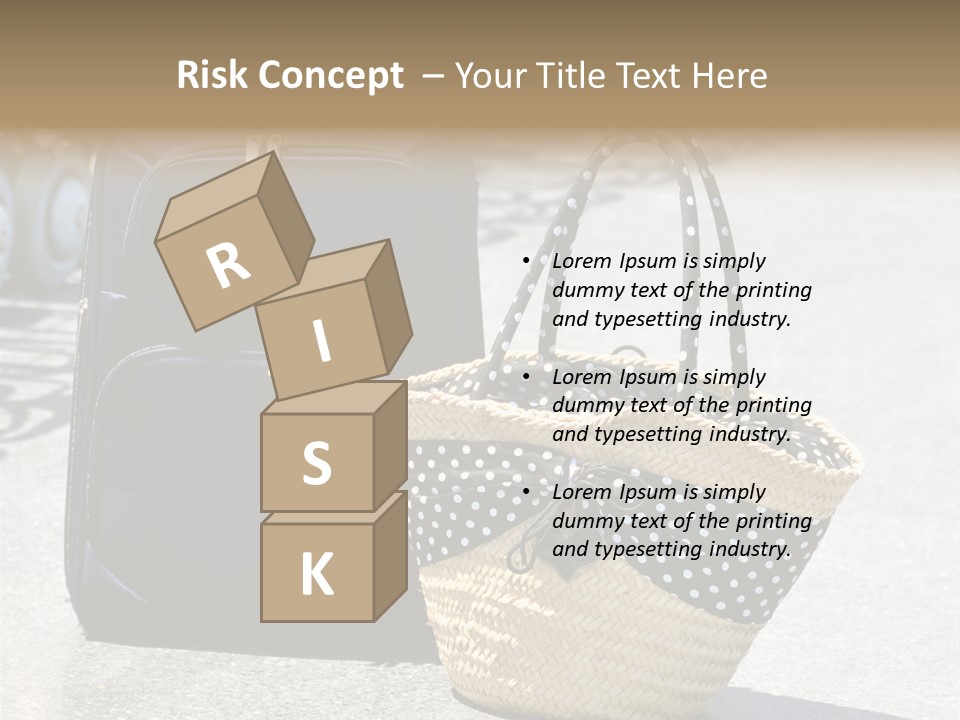 Case Suitcase Flight PowerPoint Template