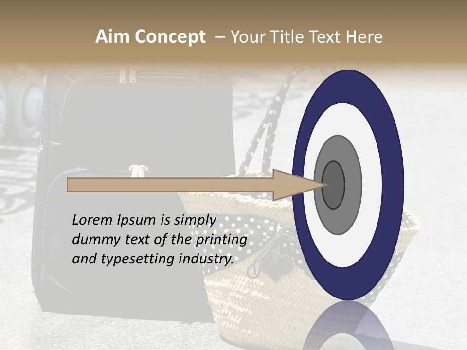 Case Suitcase Flight PowerPoint Template