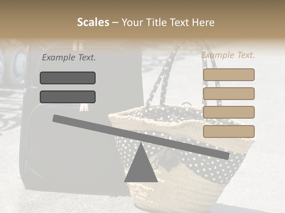 Case Suitcase Flight PowerPoint Template
