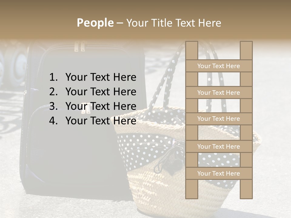 Case Suitcase Flight PowerPoint Template