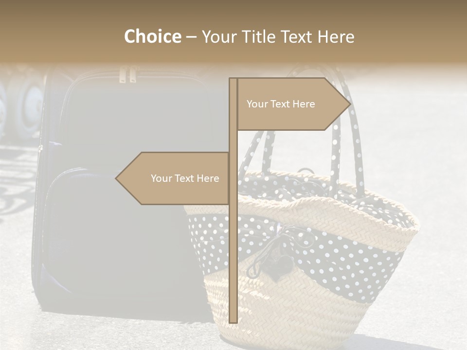 Case Suitcase Flight PowerPoint Template