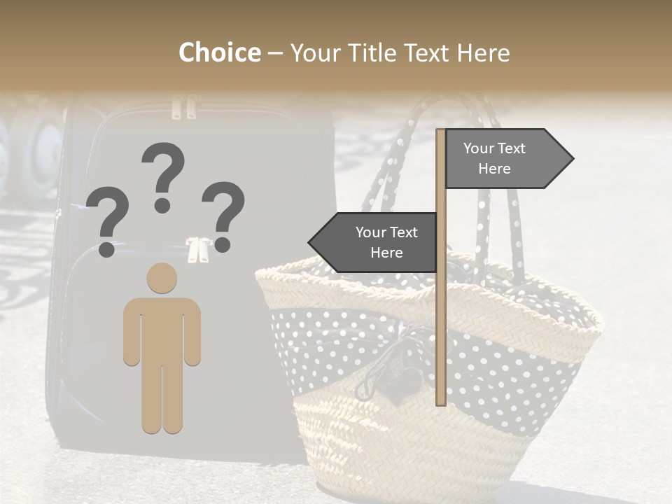 Case Suitcase Flight PowerPoint Template