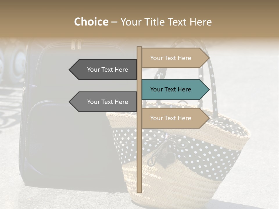 Case Suitcase Flight PowerPoint Template
