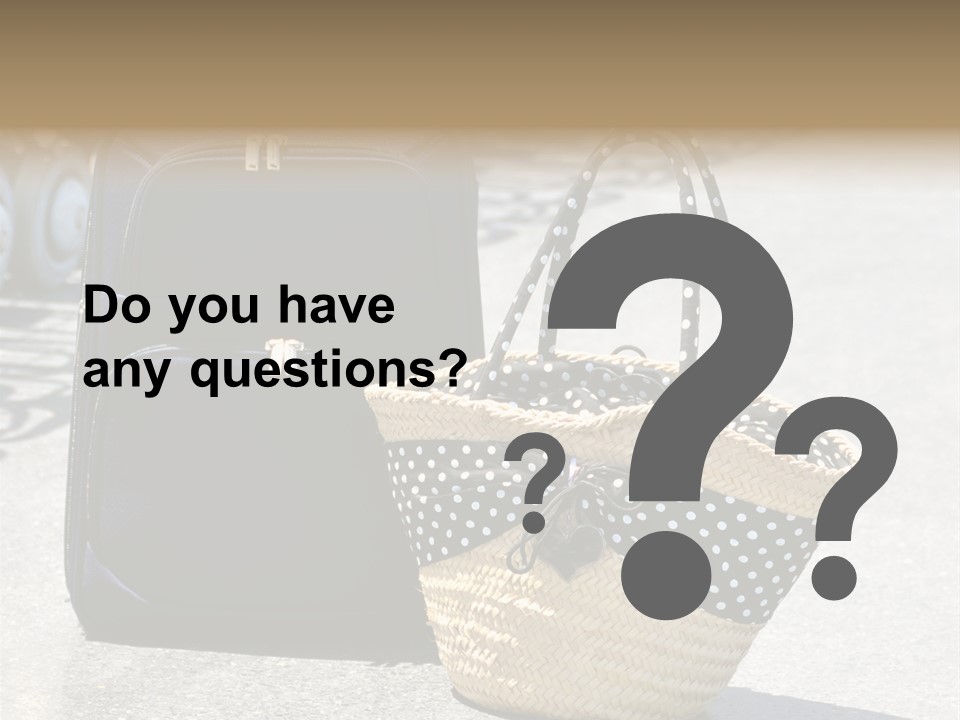 Case Suitcase Flight PowerPoint Template