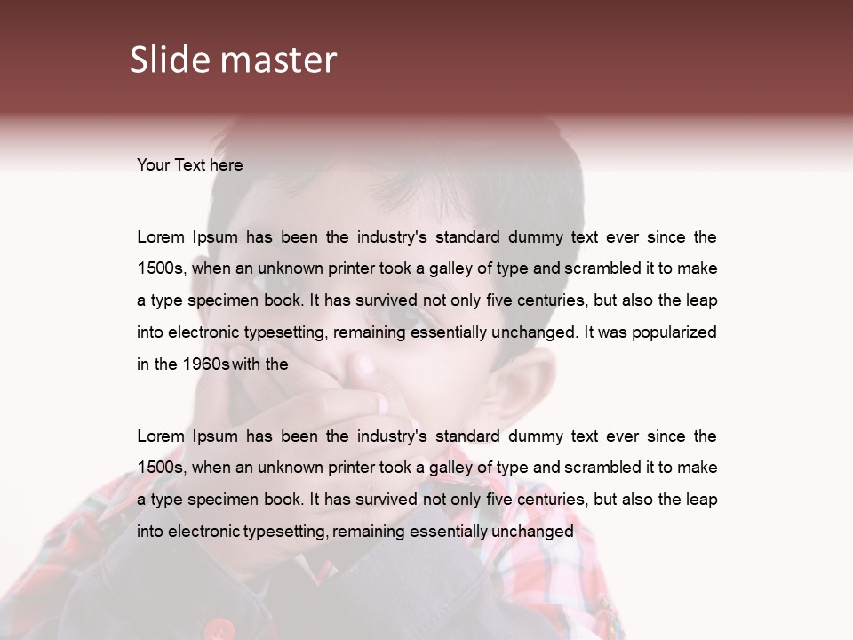 Lovely Portrait Mood PowerPoint Template