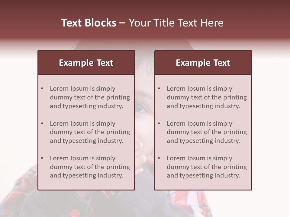 Lovely Portrait Mood PowerPoint Template