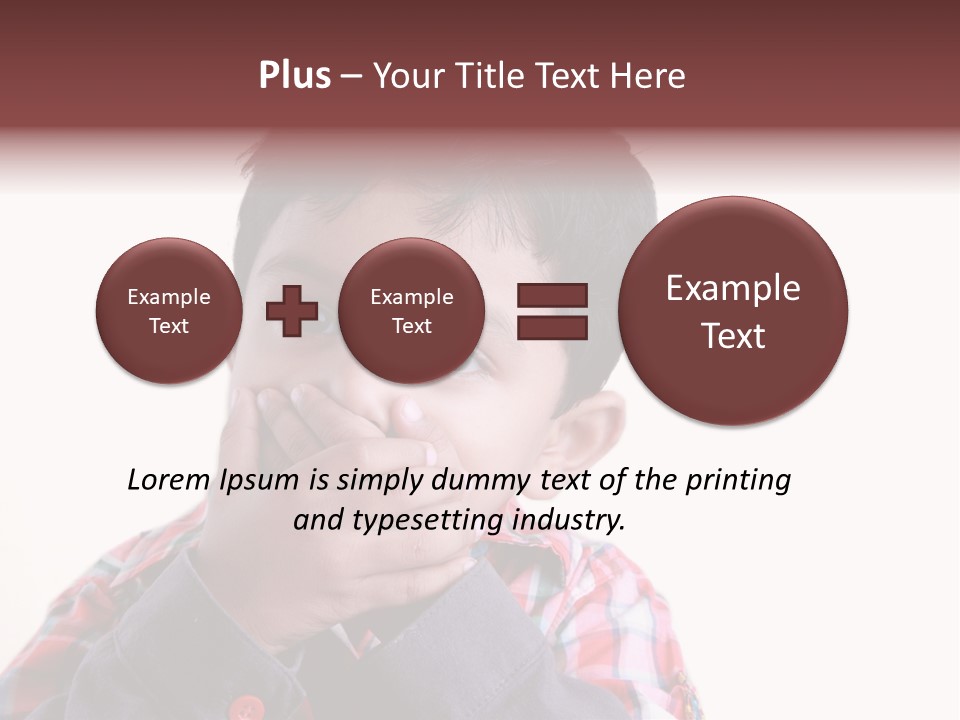 Lovely Portrait Mood PowerPoint Template