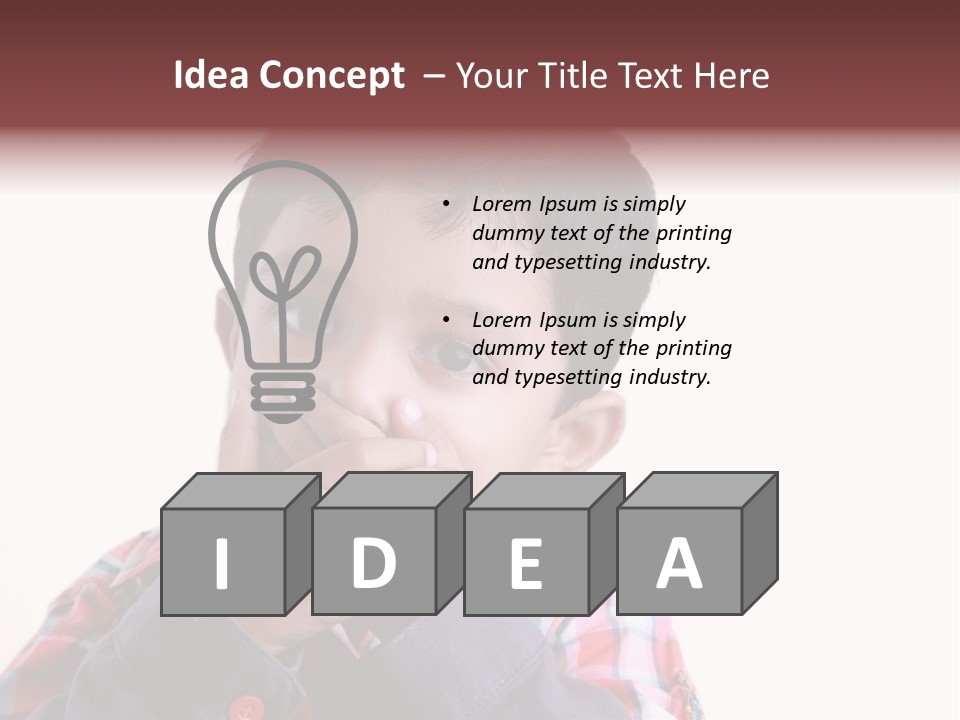 Lovely Portrait Mood PowerPoint Template