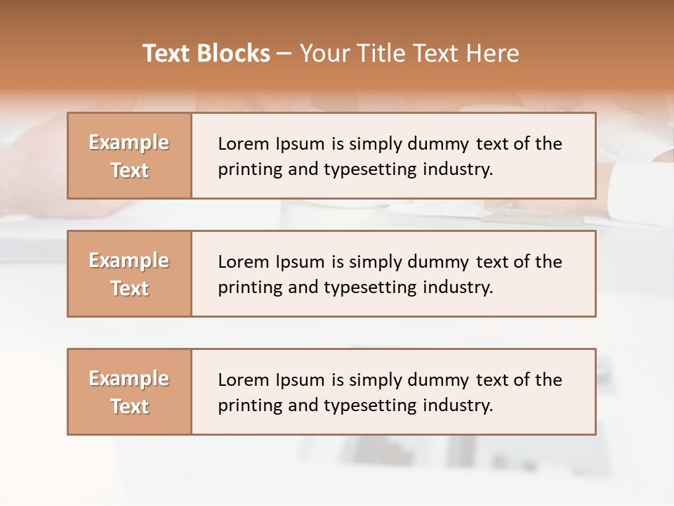 Personal Holding Idea PowerPoint Template