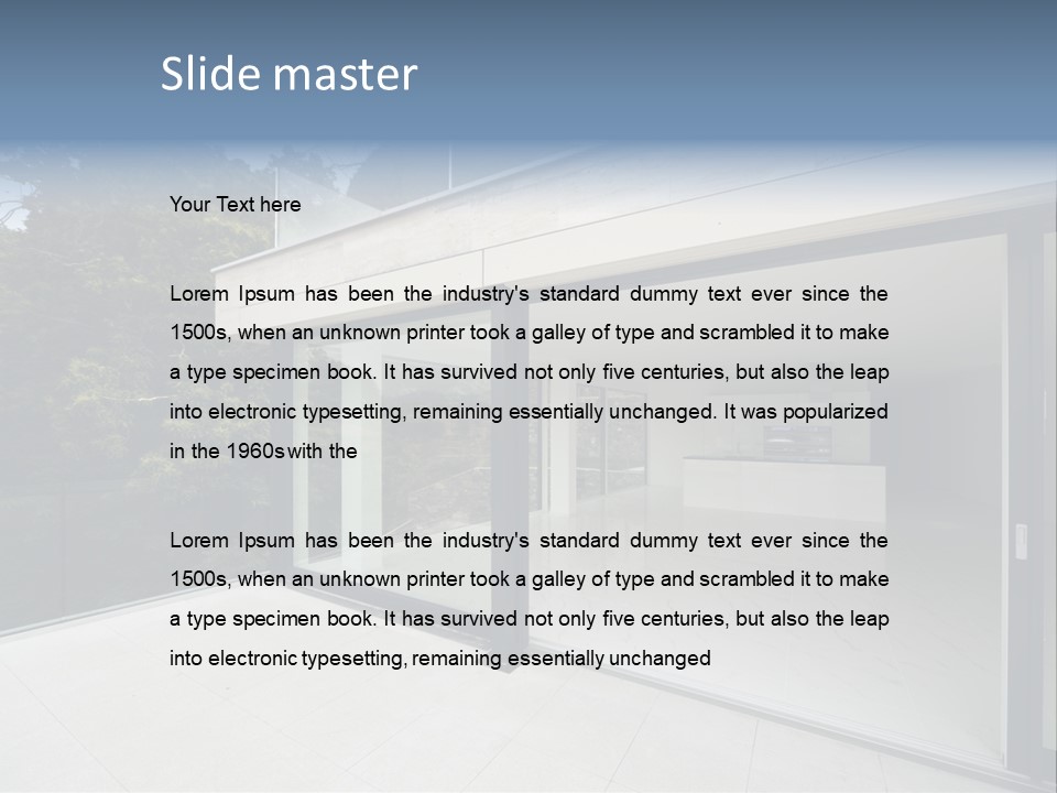 Kitchen Room Furniture PowerPoint Template