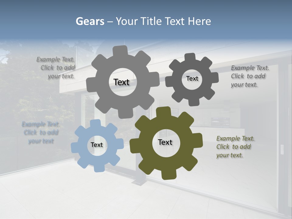 Kitchen Room Furniture PowerPoint Template