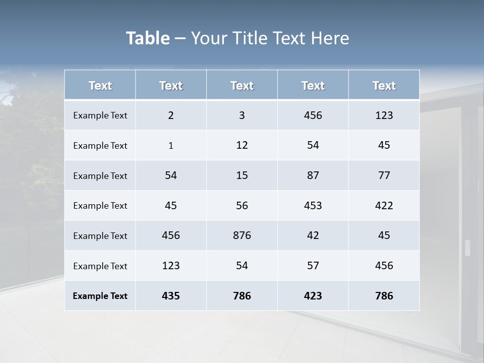 Kitchen Room Furniture PowerPoint Template