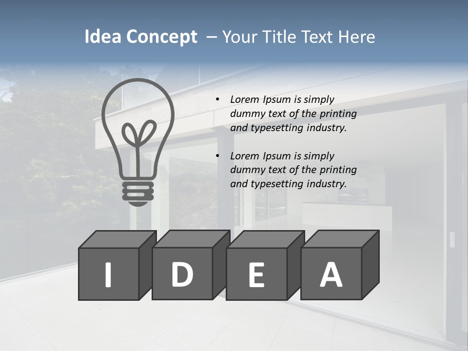 Kitchen Room Furniture PowerPoint Template
