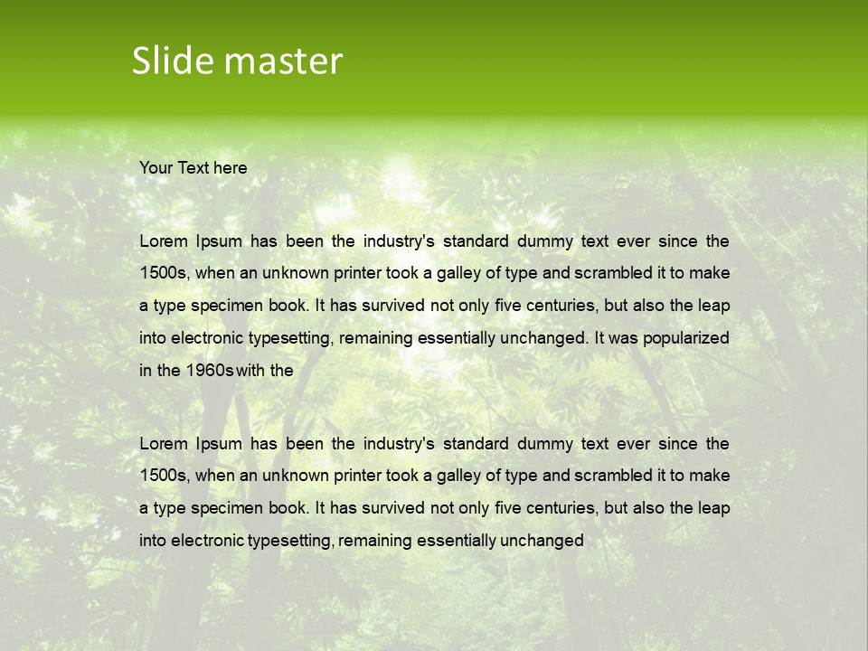 Outdoor Fantastic Foliage PowerPoint Template