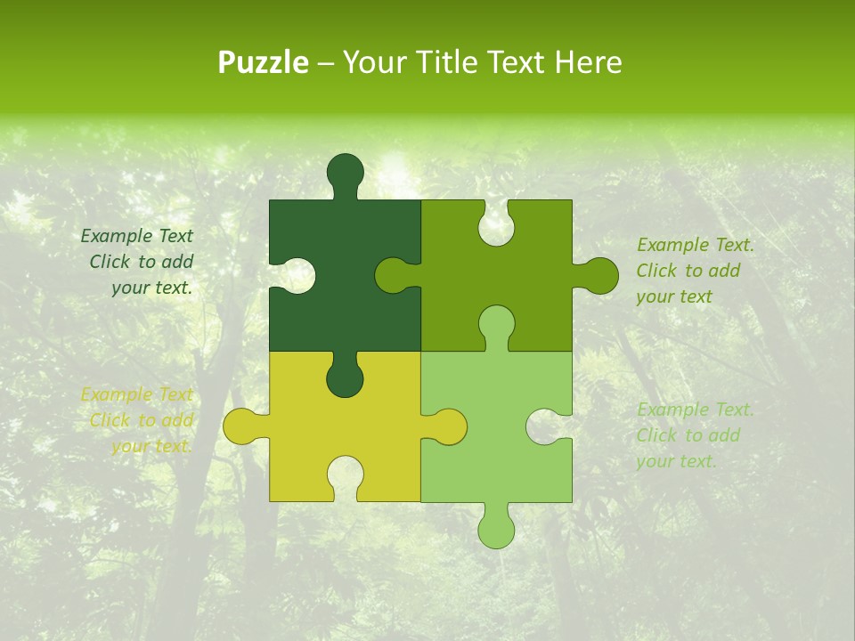 Outdoor Fantastic Foliage PowerPoint Template