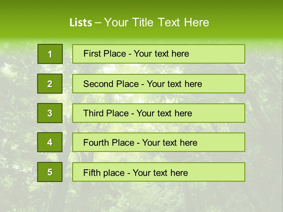 Outdoor Fantastic Foliage PowerPoint Template