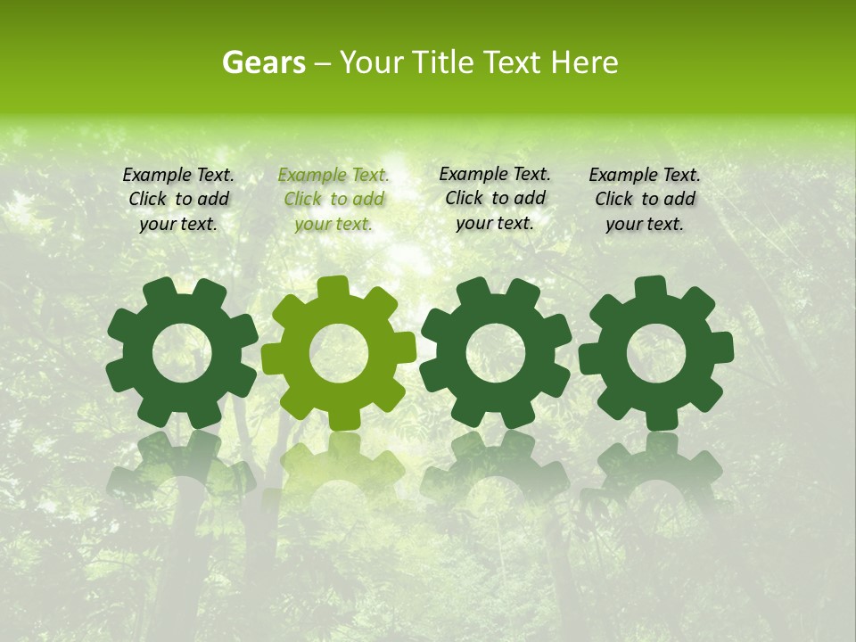 Outdoor Fantastic Foliage PowerPoint Template