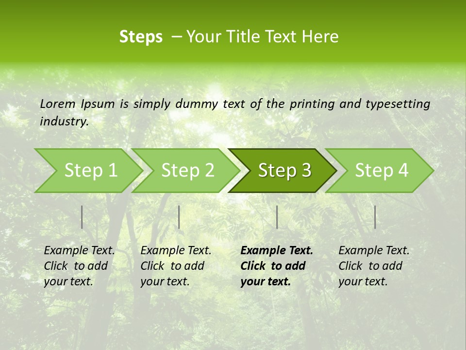 Outdoor Fantastic Foliage PowerPoint Template