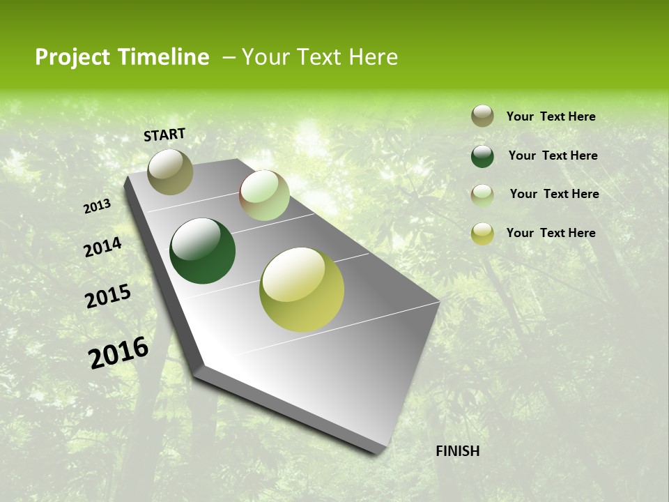 Outdoor Fantastic Foliage PowerPoint Template