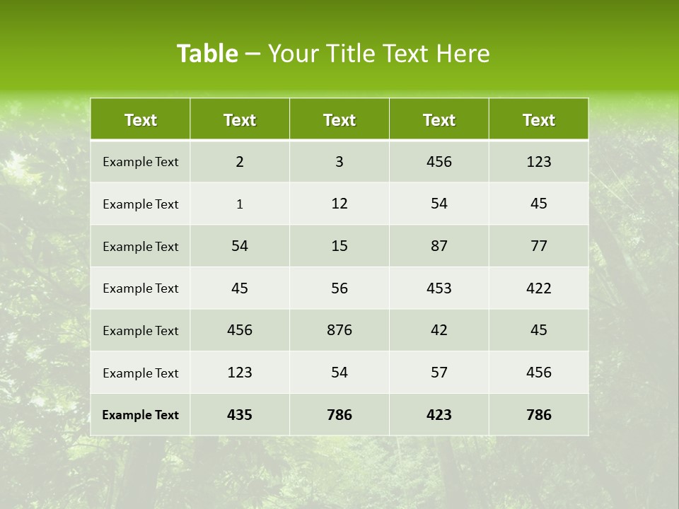 Outdoor Fantastic Foliage PowerPoint Template