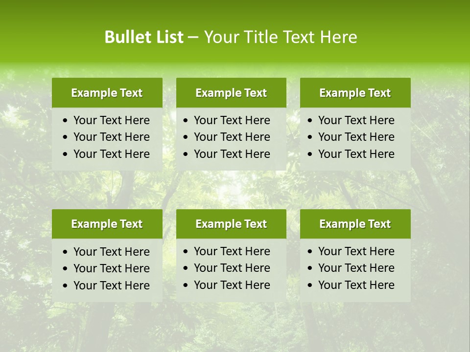 Outdoor Fantastic Foliage PowerPoint Template