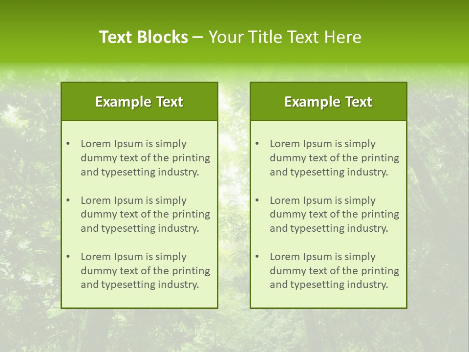 Outdoor Fantastic Foliage PowerPoint Template