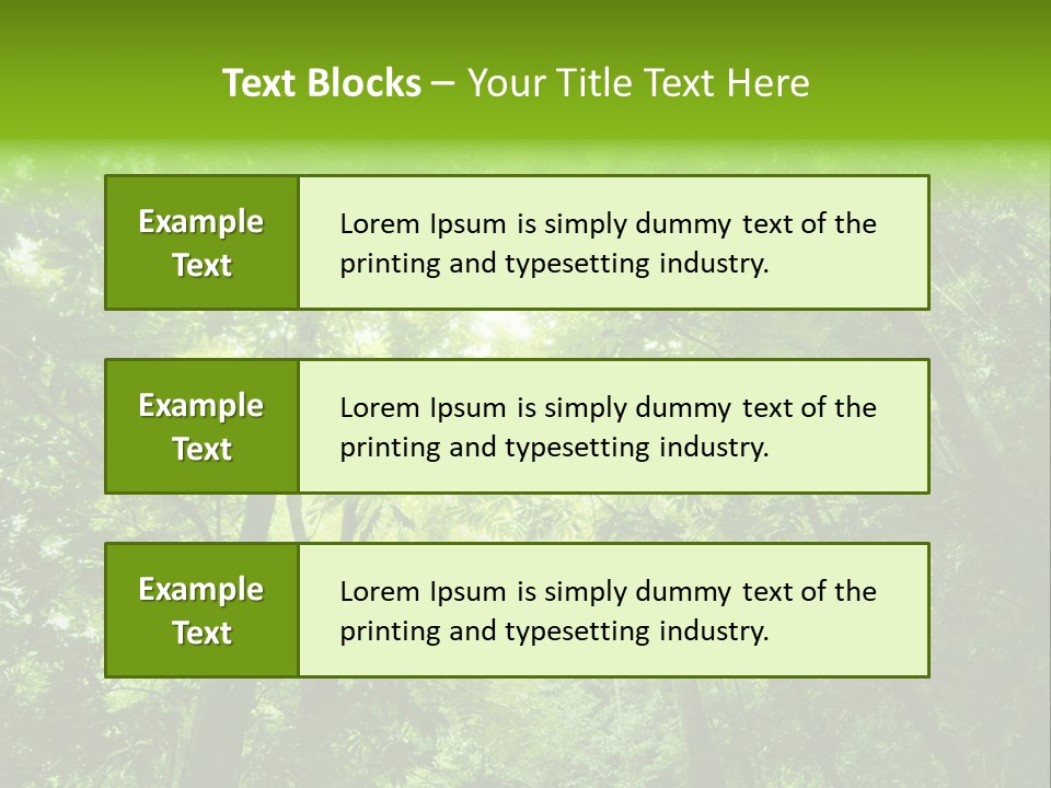 Outdoor Fantastic Foliage PowerPoint Template