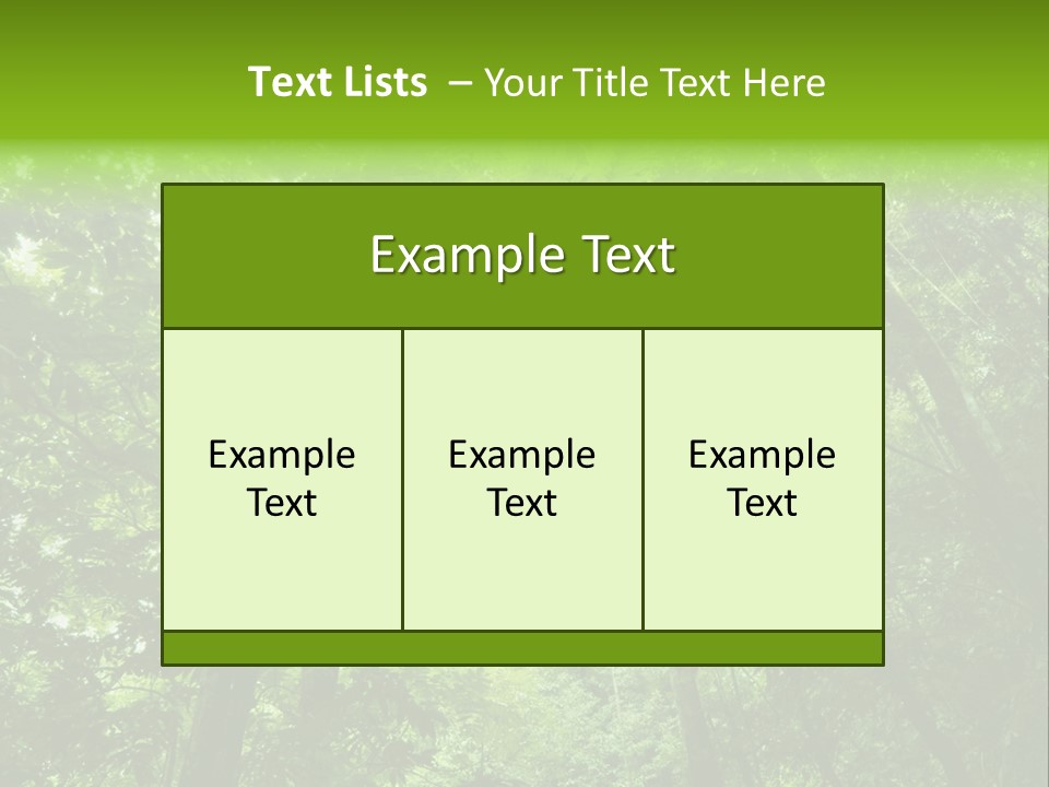 Outdoor Fantastic Foliage PowerPoint Template
