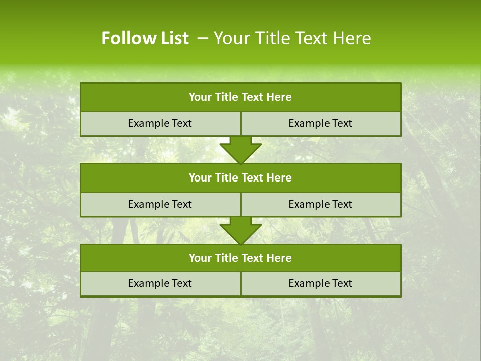 Outdoor Fantastic Foliage PowerPoint Template