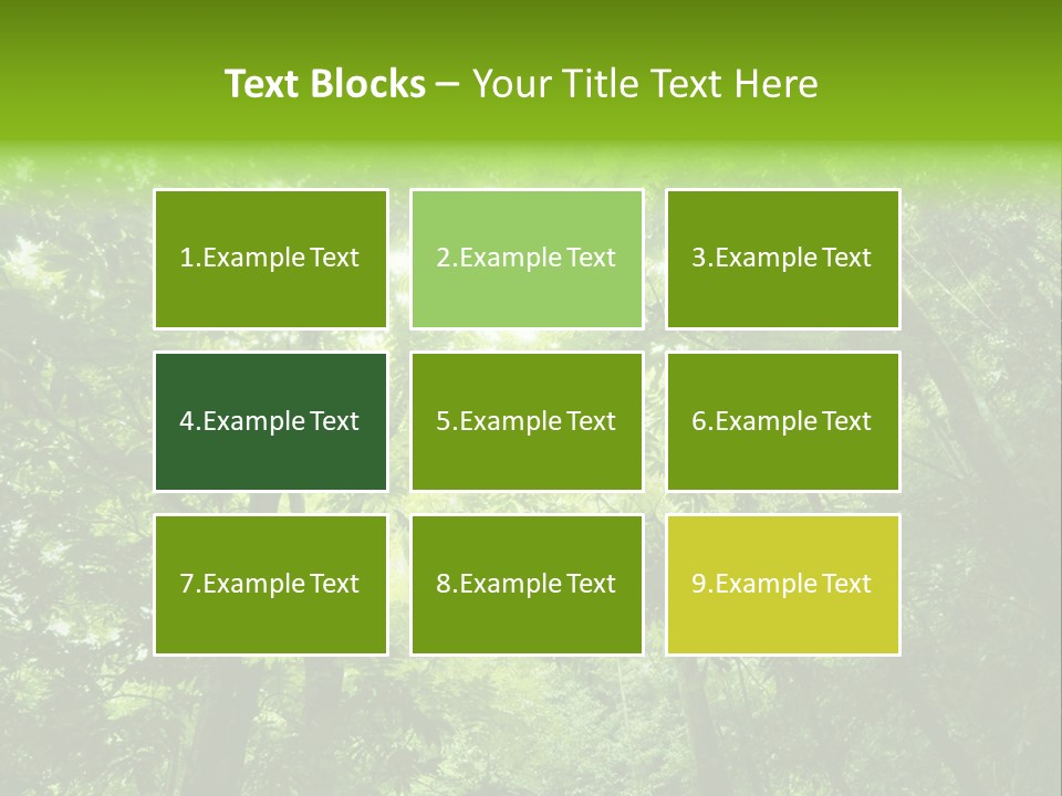 Outdoor Fantastic Foliage PowerPoint Template