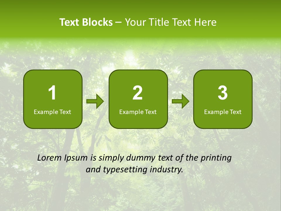 Outdoor Fantastic Foliage PowerPoint Template