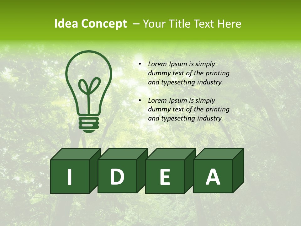 Outdoor Fantastic Foliage PowerPoint Template