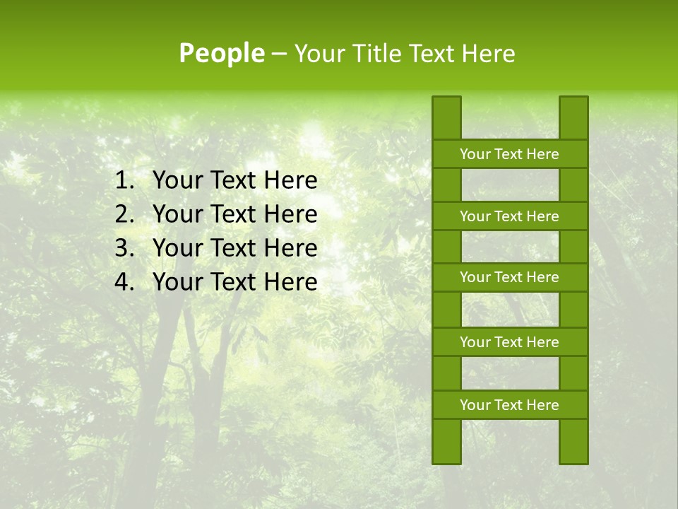 Outdoor Fantastic Foliage PowerPoint Template