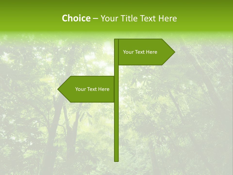 Outdoor Fantastic Foliage PowerPoint Template