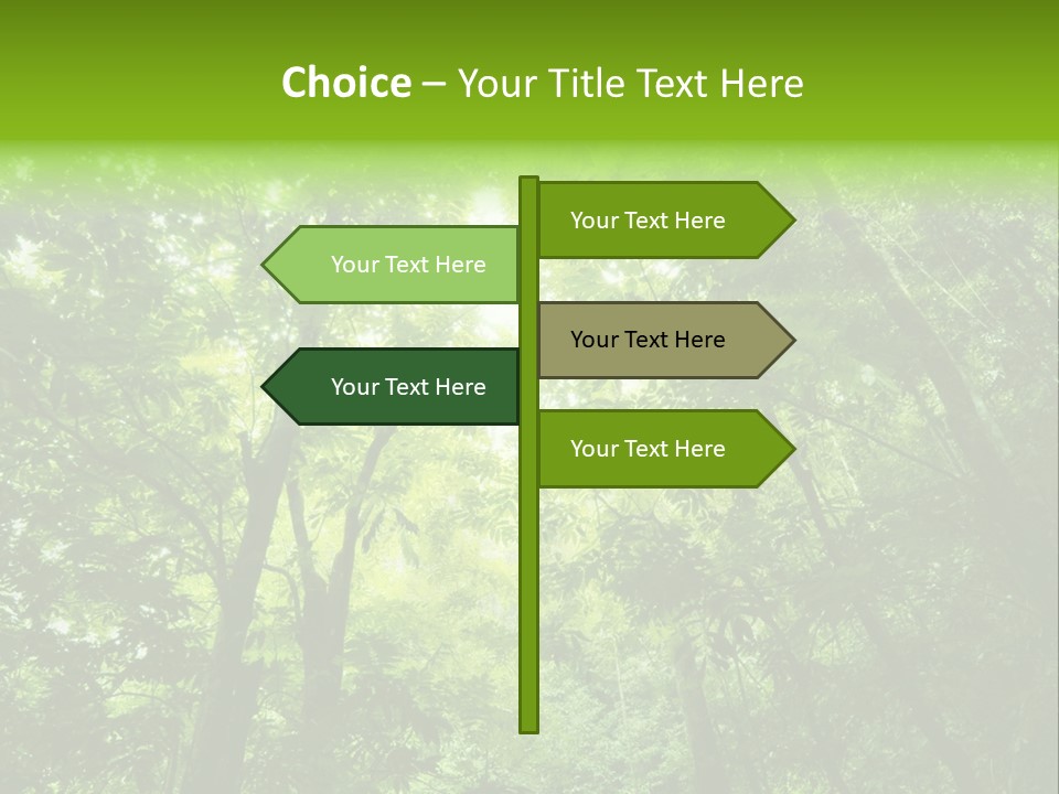 Outdoor Fantastic Foliage PowerPoint Template