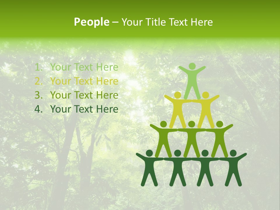 Outdoor Fantastic Foliage PowerPoint Template