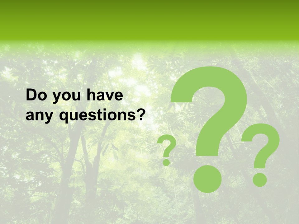 Outdoor Fantastic Foliage PowerPoint Template