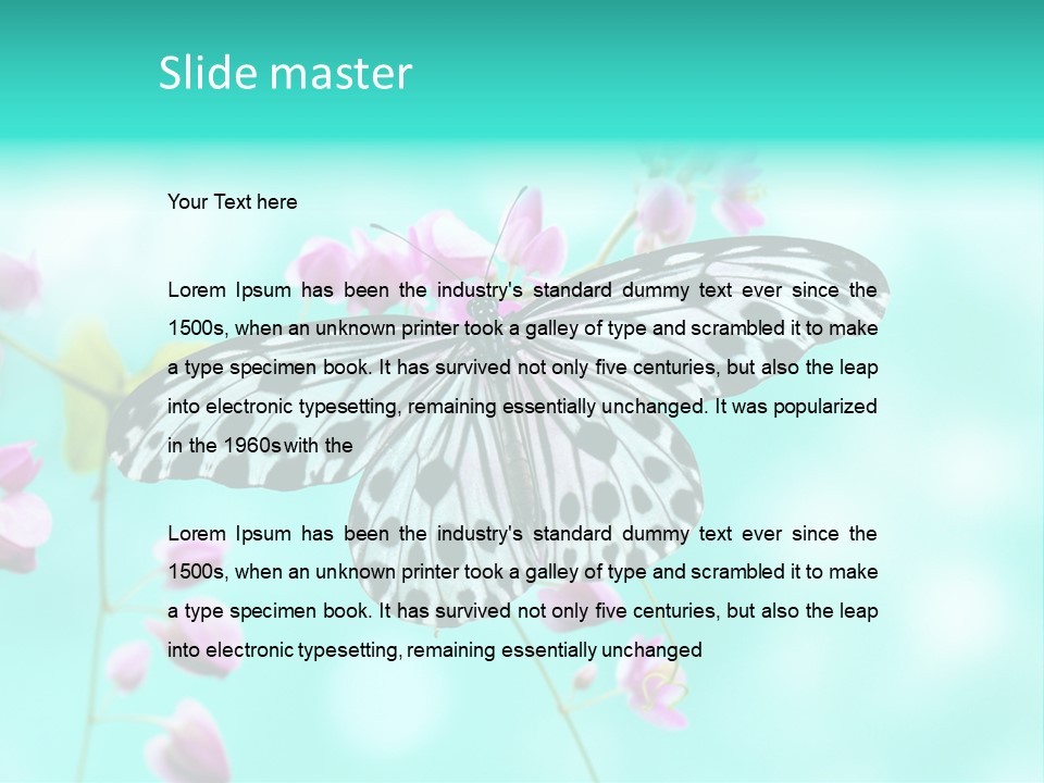 Detail Pollen Kite PowerPoint Template