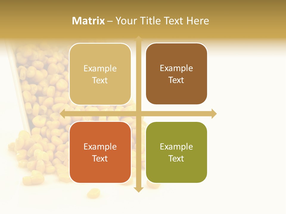 Canned Isolated Sweet Corn PowerPoint Template