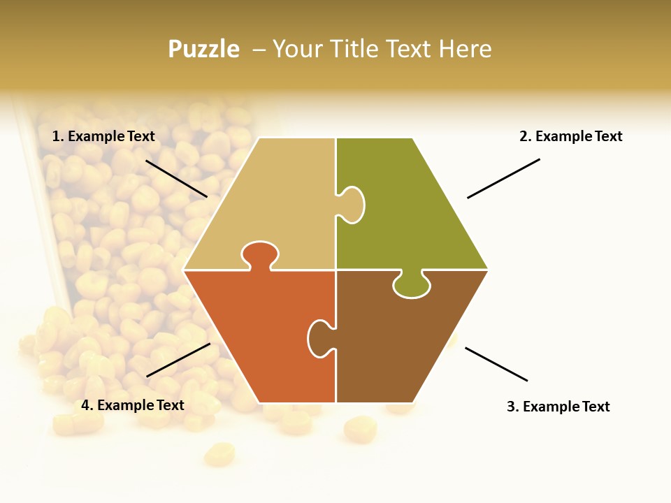 Canned Isolated Sweet Corn PowerPoint Template