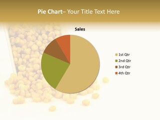 Canned Isolated Sweet Corn PowerPoint Template