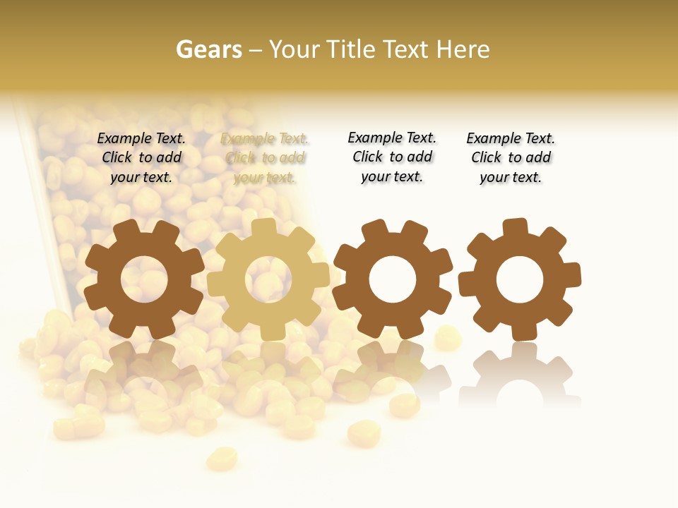 Canned Isolated Sweet Corn PowerPoint Template